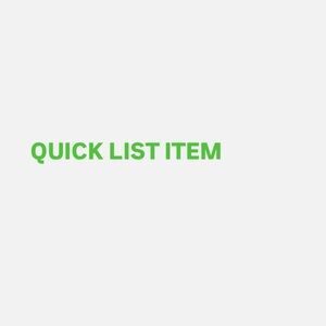 Quick list /unlisted item for posh show